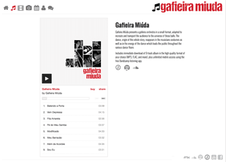 Gafieira Miuda web site