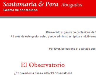 Santamaria & Pera CMS